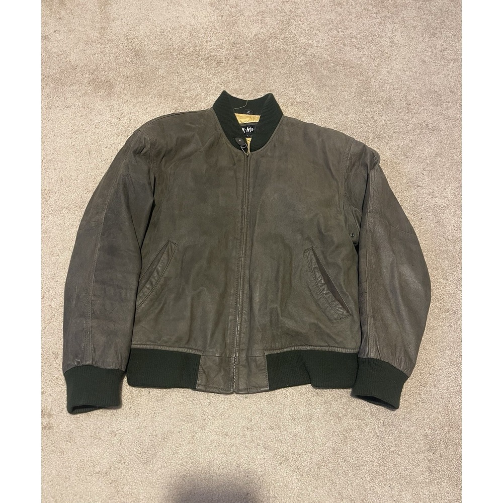 Classic Men's Bomber Jacket in Olive Green